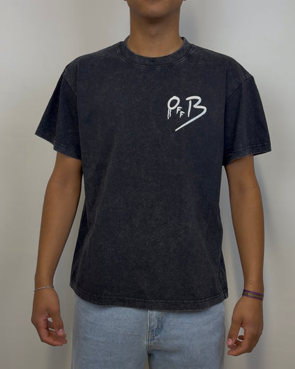 T-Shirt Washed Black - Off Beat Clothing