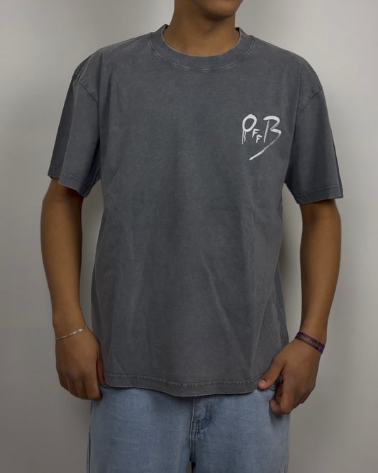 T-Shirt Washed Grey - Off Beat Clothing